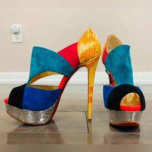 Christian LouboutinAuthentic  Platform Python Heels
